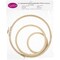 Beechwood Embroidery Hoop Set 3/Pkg by Frank A. Edmunds - Clearance